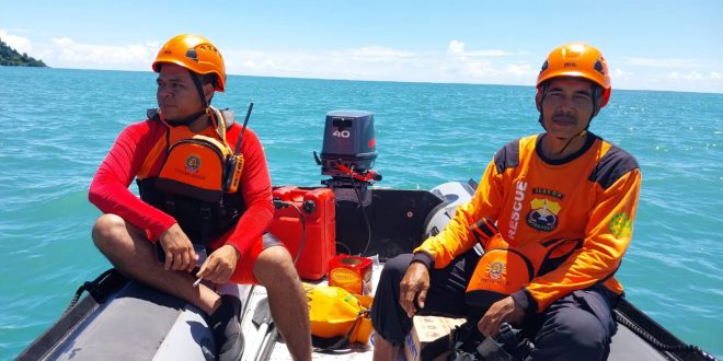 Hari Ketiga Anggota Senkom Ikut Susuri Laut Bersama Tim Siaga Rescuer SAR Manokwari