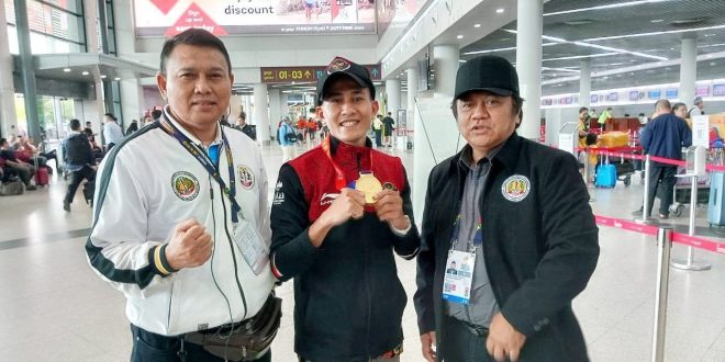 Khairudin Mustakim Pesilat Persinas ASAD Raih Medali Emas Setelah Tumbangkan Pesilat Filipina Di SEA GAMES 2023 Kamboja*