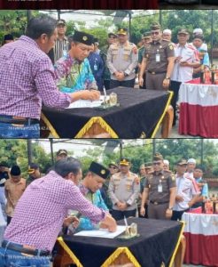 KEtua DPD LDII Klaten menandatangani fakta integritas